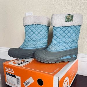 Sorel Powder Storm Youth Kids Snow boots blue